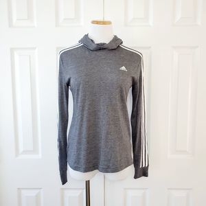 Adidas High Neck Long Sleeve Hoodie
